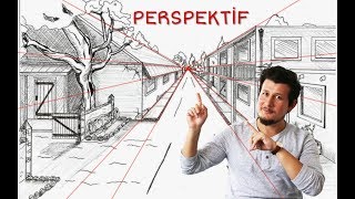 PERSPEKTİF Nedir, Nasıl Çizilir? Çizim Dersi (tek kaçış noktalı)