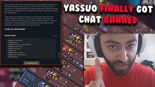 YASSUO Chat Restricted ( Bann ) Finally Arrived After His Last Week Warning !