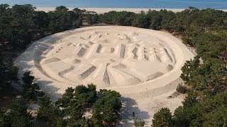 【ドローン】寛永通宝 銭形砂絵（香川県観音寺市）DJI Spark 初心者の頃の動画です(^_^;