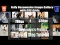 Responsive Image Gallery using CSS Grid |  HTML & CSS Project for Beginners | Step-by-Step Tutorial