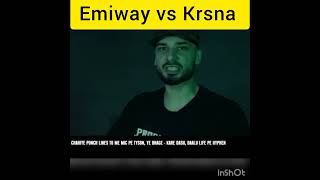 emiway bantai new diss track 🔥 krsna vs emiway let's see who 🏆#shorts #emiwaybantai #krsna #emiway