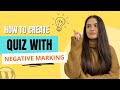 How to Create a Quiz with Negative Marking on WordPress