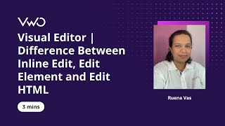 Visual editor | Difference Between Inline Edit, Edit Element and Edit HTML