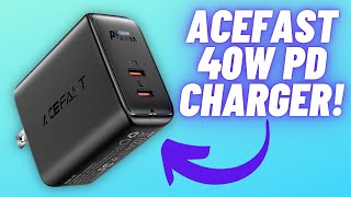 ACEFAST USB-C 2 Port 40W PD Charger! Fast Charge 2 iPhones At Once!