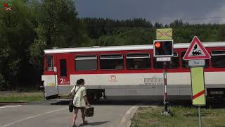 Železničné priecestie Brezno-Bujakovo [SP1076] - 22.7.2022 / Žel. přejezd / Slovak railroad crossing