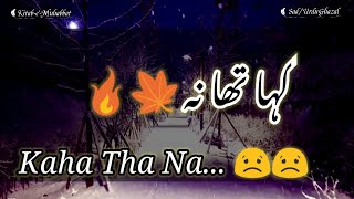 کہا تھا نہ یوں سوتے ہوئے مت چھوڑ کے جانا | Kaha Tha Na K Yon Sote Hue Mat Chor K Jana | Urdu Ghazal