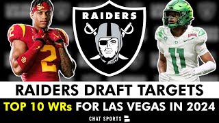Raiders Draft Rumors: Las Vegas Will Likely Pick A WR In The 2024 NFL Draft