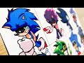 Drawing FNF-NEW SONIC.EXE / B3 Sonic.exe Endless-Majin Sonic / Hell Reborn-Lord X / Dark Sonic