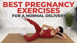 Pregnancy Exercises & Stretches For Normal Delivery (30-Min Pregnancy Workout)