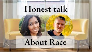 White man and Black woman having a vulnerable conversation about race