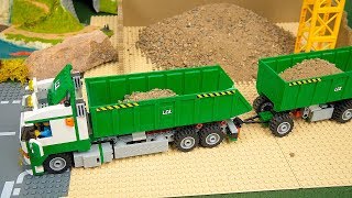 Lego Crane, Excavator and Bulldozer