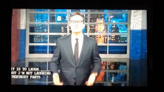 Stephen Colbert weatherman farts episode January 27th 2022