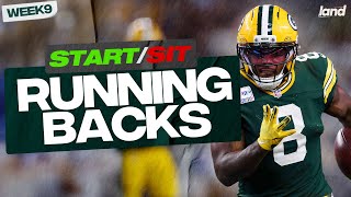 Week 9 Running Backs To START and SIT! (every matchup)
