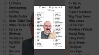 These Are The 50 WORST RAPPERS?! #shorts #rap #reaction