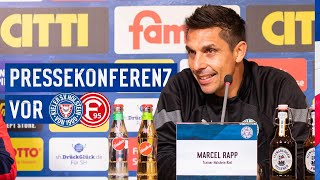 Die Pressekonferenz vor dem Heimspiel gegen Fortuna Düsseldorf 🎙 | #KSVF95