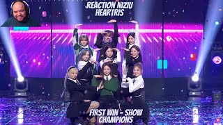 First Time Reacting to NiziU 1st Win - SHOW CHAMPIONS - HEARTRIS (Reaction)