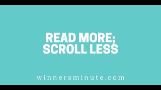 Read More; Scroll Less // The Winner's Minute With Mac Hammond