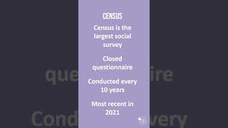 The Census | 60 Second Sociology