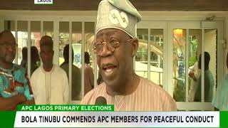 Tinubu commends peaceful conduct of APC members during primaries