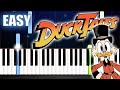DuckTales Theme Song - EASY Piano Tutorial by PlutaX