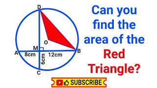 Can you find the radius and the area of the shaded triangle?