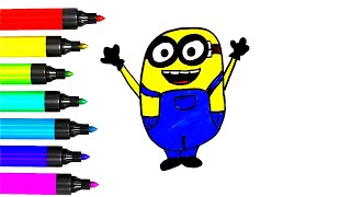 How To Draw Minion Step By Step |Minions Drawing | Dave the Minion| Easy Minions Drawing