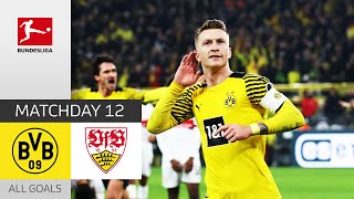 Rolls Reus! BVB Close The Gap To FCB | Borussia Dortmund - VfB Stuttgart 2-1 | All Goals | MD 12