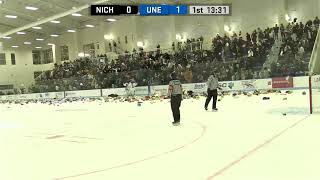 UNE Women's Ice Hockey Teddy Bear Toss Goal 2024 (8th Annual)