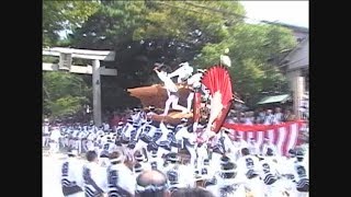 平成20年9月14日岸和田市春木だんじり祭　弥栄神社宮入