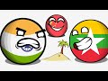 Coco Island Myanmar And China Strategy || Countryballs