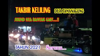 serunya takbir keliling desa tamanagung cluring tahun 2021