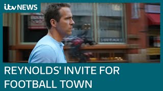 Ryan Reynolds invites Wrexham community to first screening of film Free Guy | ITV News