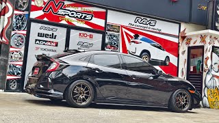 Honda Civic FK + Rays Volkracing CE28N Plus 17” สีใหม่ SZ หล่อไม่เหมือนเดิม ^^ by Nsports