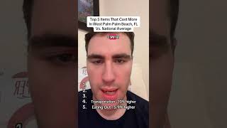 Cost Rankings: West Palm Beach, FL #top5 #rank5 #ranking... #Shorts #discoverymatt