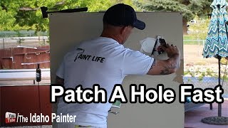 How To Patch And Repair Drywall Fast.  Ryobi Tool Tips.