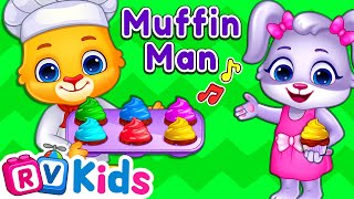 The Muffin Man Song | Kids Songs & Nursery Rhymes by RV AppStudios