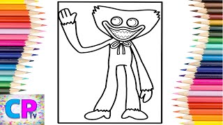 Huggy Wuggy Coloring Pages/Huggy Wuggy is All Blue/Justin Gamana & SVG - Universe [COPYRIGHT FREE]