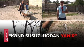 Ağcabədidə kənd susuz qalıb: “Pulu olan çəkib aparır, olmayanlar da qıraqdan baxır” - APA TV