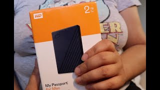 My passport WD for MAC unboxing 2TB