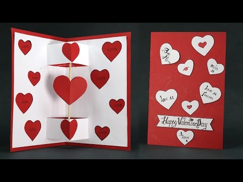 Diy Valentine Card Twirling Heart Pop Up Card Step By Step Diy Valentine Card Twirling Heart Pop Up Card Step By Step