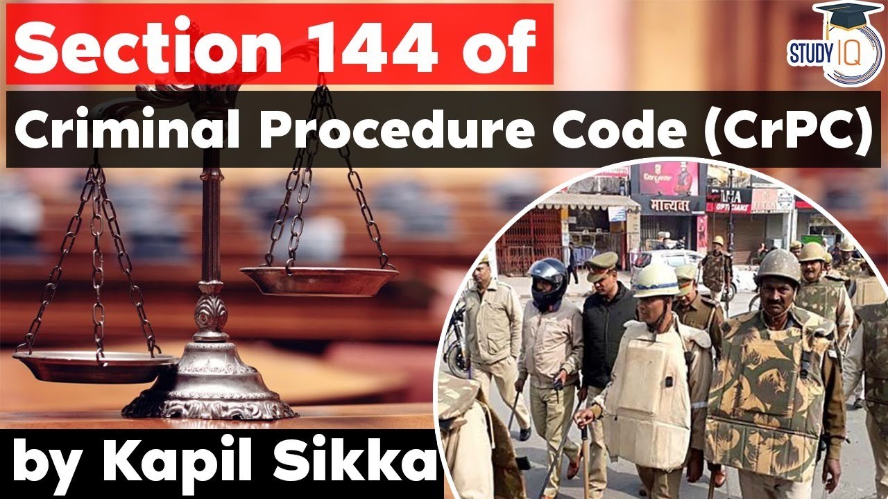 Section 144 Of Criminal Procedure Code Explained - Rajasthan Judicial ...