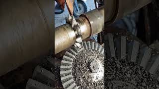 Sprocket gear cutting process #goodtools #machine #smartwork #shorts