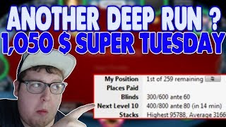 THE MOST SUPER OF TUESDAYS! Running deep in the $1050 with $70,000 FTW!