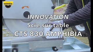 Une scie de table qui coupe à sec et à eau ?