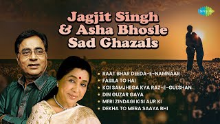 Jagjit Singh and Asha Bhosle Sad Ghazals | Fasila To Hai | Raat Bhar Deeda-E-Namnaar | Old Ghazals