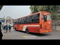 gsrtc damanganga local and sleeper bus departing from valsad.