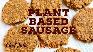 Plant Based Sausage | whole food plant based | oil free cooking | plant based recipes | breakfast