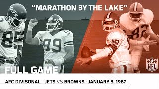 Jets vs. Browns | Marathon by the Lake | 1986 AFC Divisional Playoffs | NFL  Gam