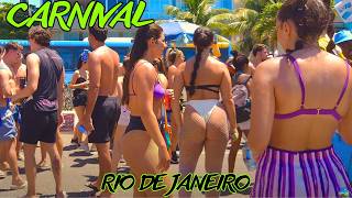 🇧🇷 Carnival at Leblon Beach | THE BEST IN THE WORLD | Rio de Janeiro, Brazil【4KUHDR】