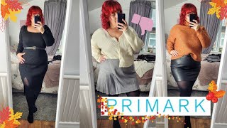 PLUS SIZE PRIMARK AUTUMN TRY ON  - AUTUMN OUTFITS WITH TIGHTS